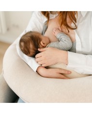 Grand coussin d'allaitement buddy - Chiné sand
