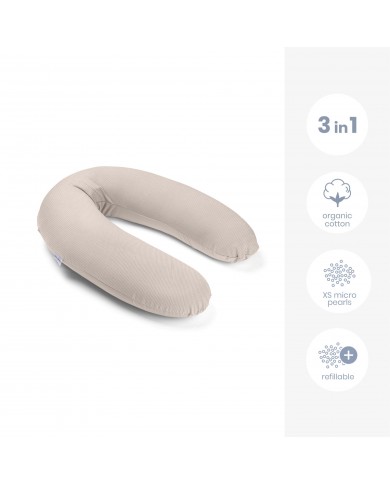 Grand coussin d'allaitement buddy - Corduroy sand