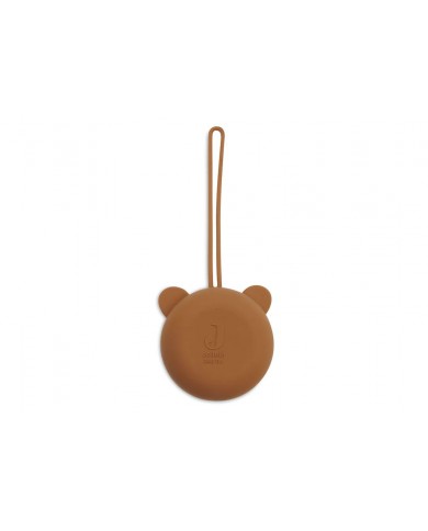 Étui à sucette en silicone Ø7cm - Caramel