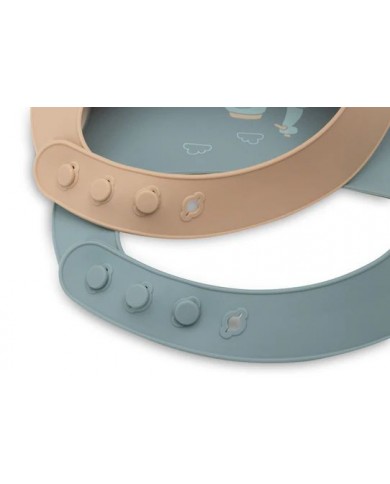 Bavoir Silicone - On The Go - 2 Unités