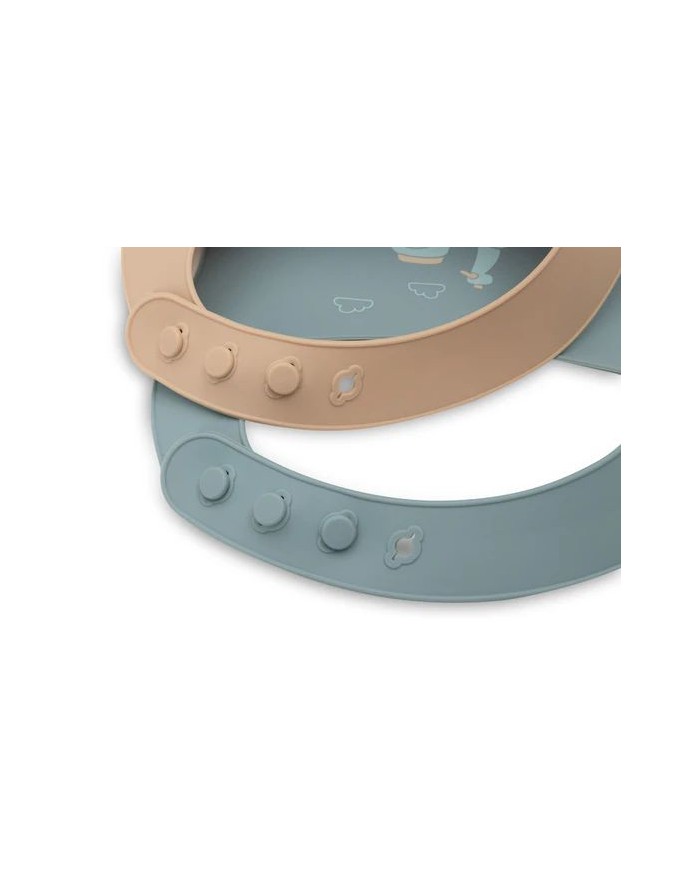 Bavoir Silicone - On The Go - 2 Unités