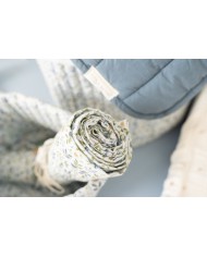 Tétras mousseline 70 x 70 Forest Adventure & Denim Blue