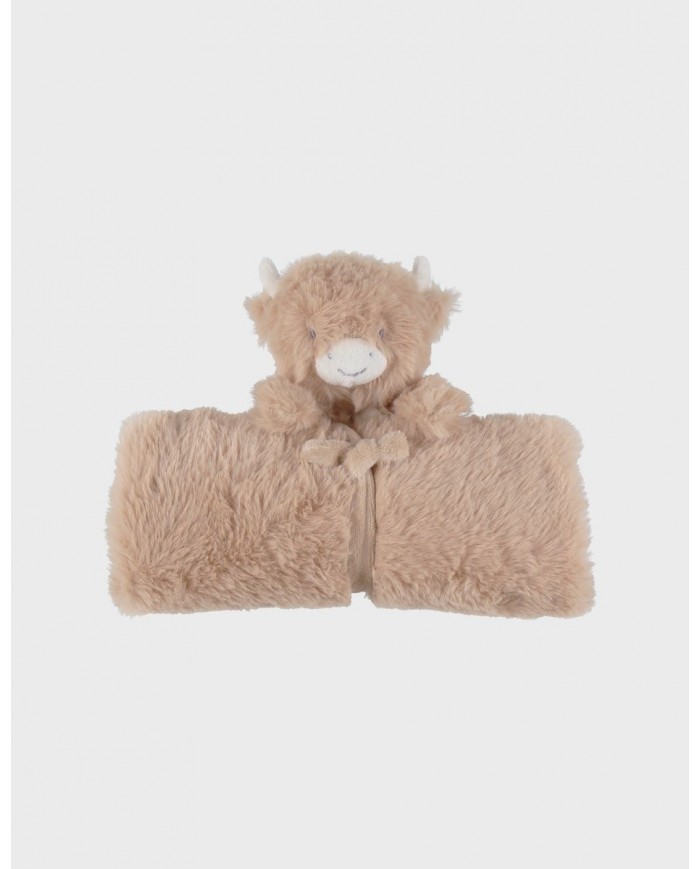 Doudou XXL en Veloudoux® beige écru - Fluffy Cow