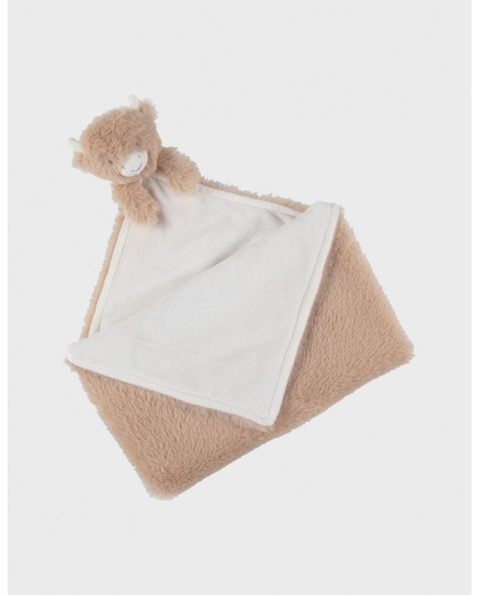 Doudou XXL en Veloudoux® beige écru - Fluffy Cow