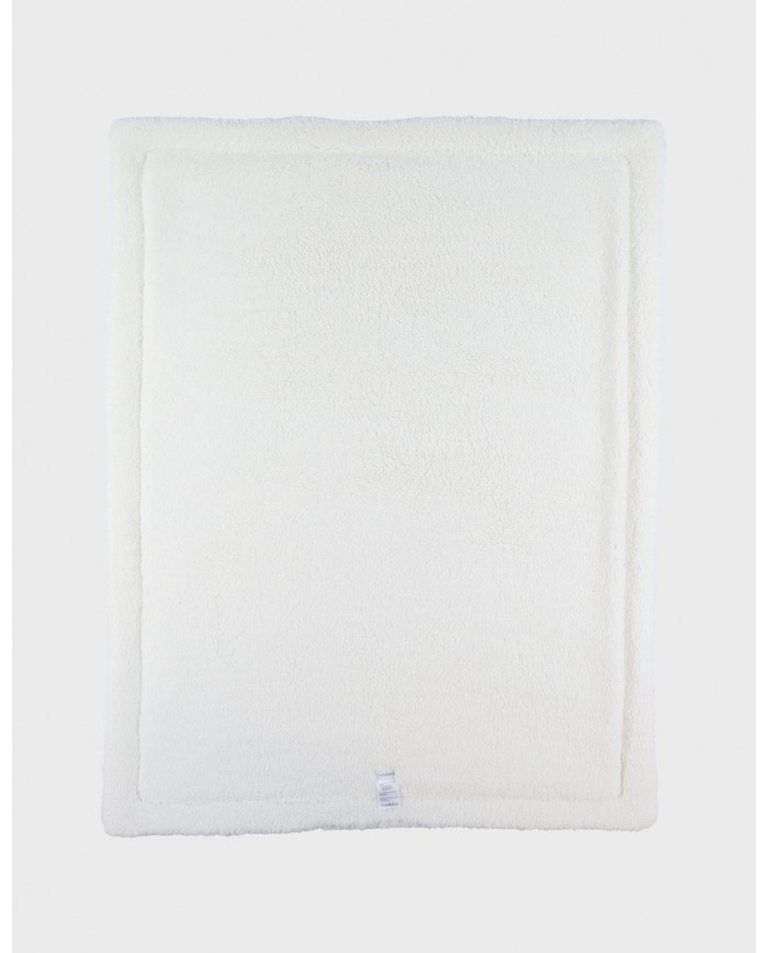 Couverture blanche en gaze de coton bio 75x100 cm