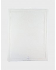 Couverture blanche en gaze de coton bio 75x100 cm