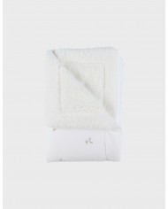 Couverture blanche en gaze de coton bio 75x100 cm