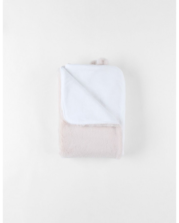 Couverture en Groloudoux 75x100 cm - Beige