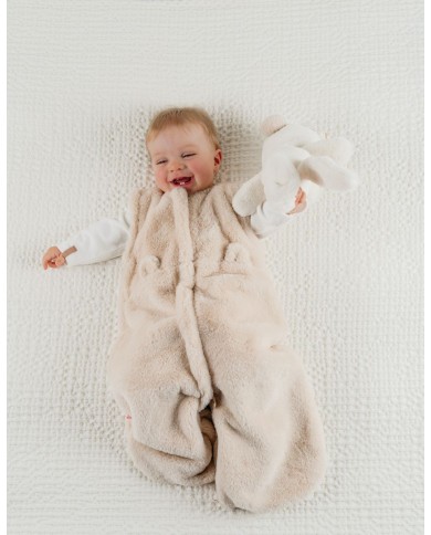 Gigoteuse 70 cm en fausse fourrure - Beige