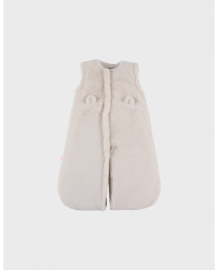 Gigoteuse 70 cm en fausse fourrure - Beige