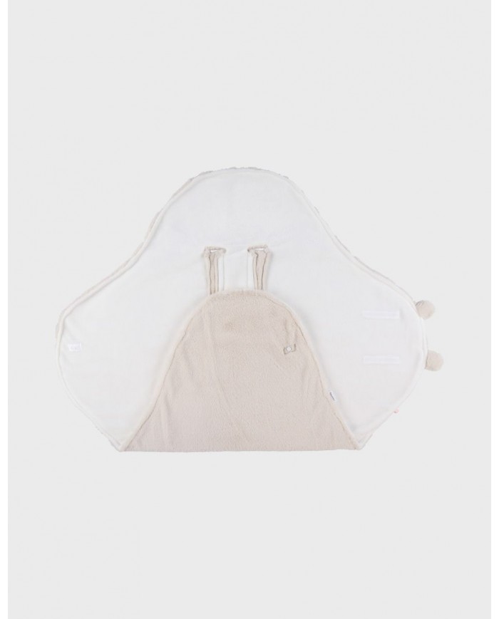 Couverture promenade en fausse fourrure 65x45 cm - Beige