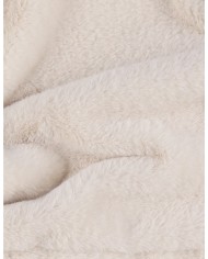 Couverture promenade en fausse fourrure 65x45 cm - Beige