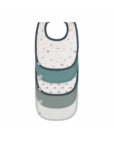 Lot de 5 bavoirs éponge Garden Explorer Tracteur