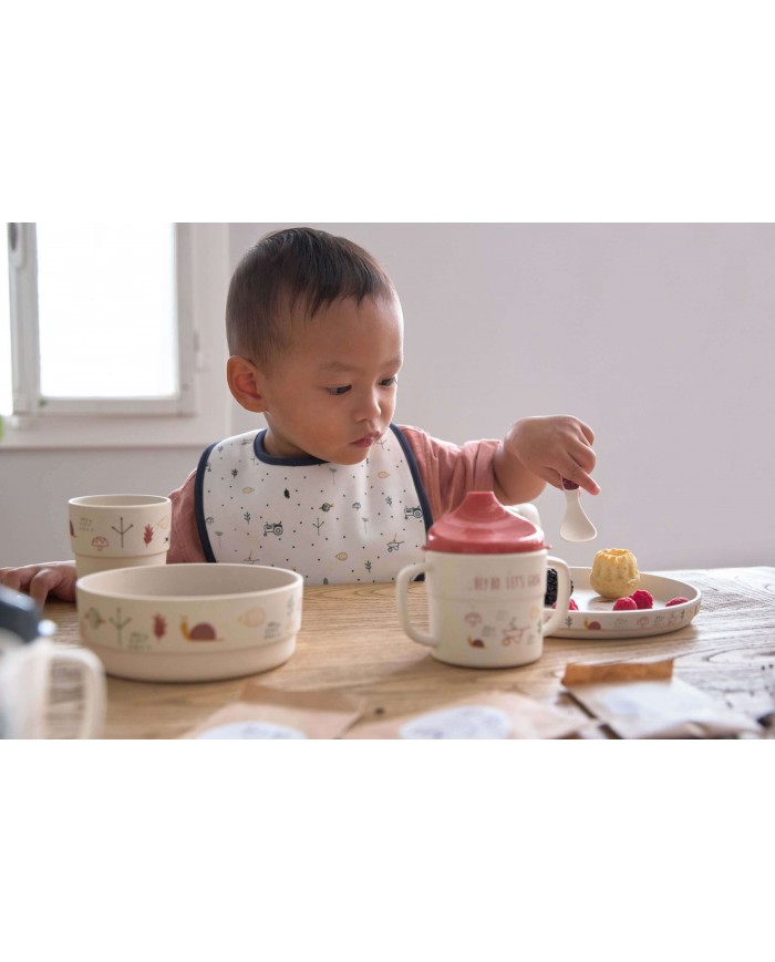 Lot de 5 bavoirs éponge Garden Explorer Tracteur