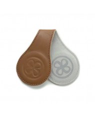 Set clips magnétiques en cuir Cloby - Brown