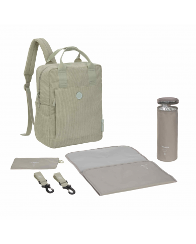 Sac à dos à langer - Vividal Cord, Khaki