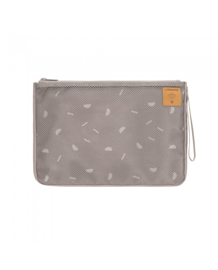 Pochette organiseur de change - Blocks taupe