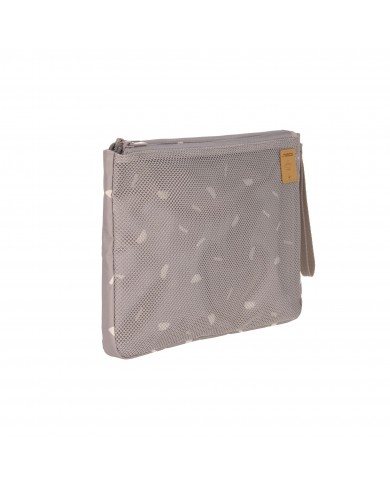 Pochette organiseur de change - Blocks taupe