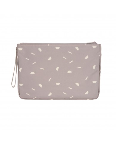 Pochette organiseur de change - Blocks taupe