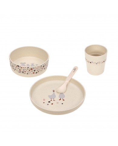 Coffret Repas Enfant - Tiny Farmer, Mouton & Oie Nature