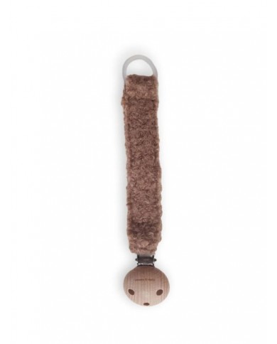 Attache sucette teddy taupe