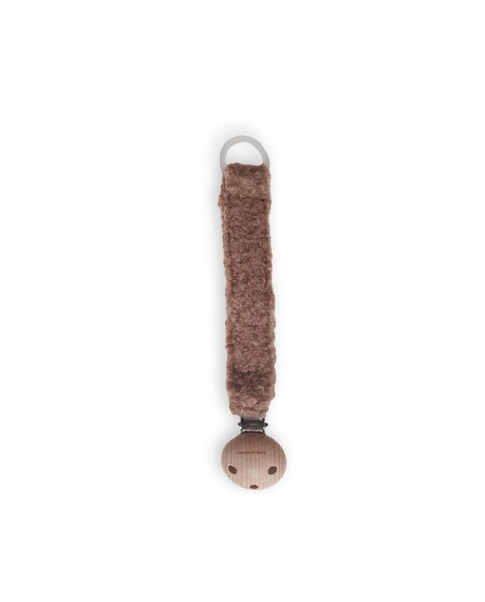Attache sucette teddy taupe