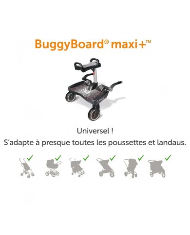 Buggyboard Maxi+ saddle - Black