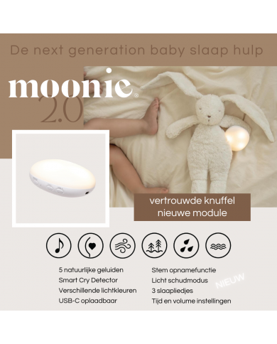 Peluche veilleuse lapin Polar nature 2.0