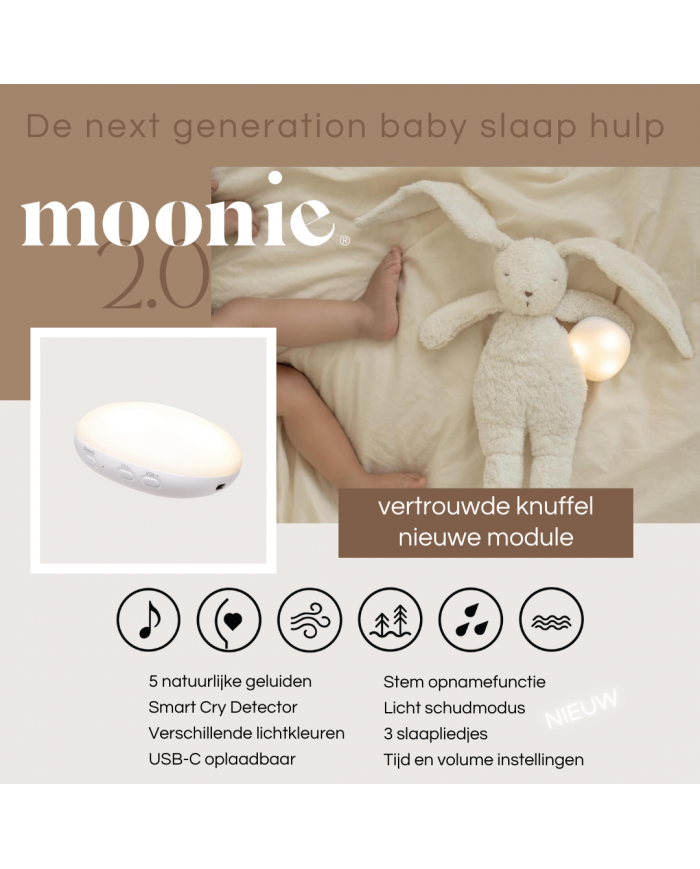 Peluche veilleuse lapin Polar nature 2.0