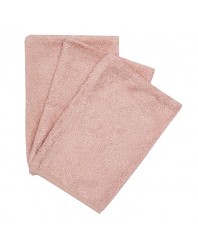 Gants de toilette (3 pieces) - Misty rose
