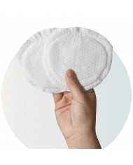 6 Coussinets d'allaitement lavable coton Blanc
