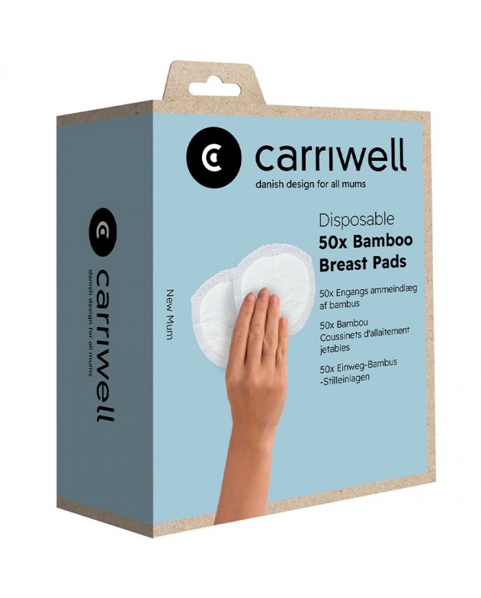 Lot de 50 coussinets d'allaitement jetables en bambou