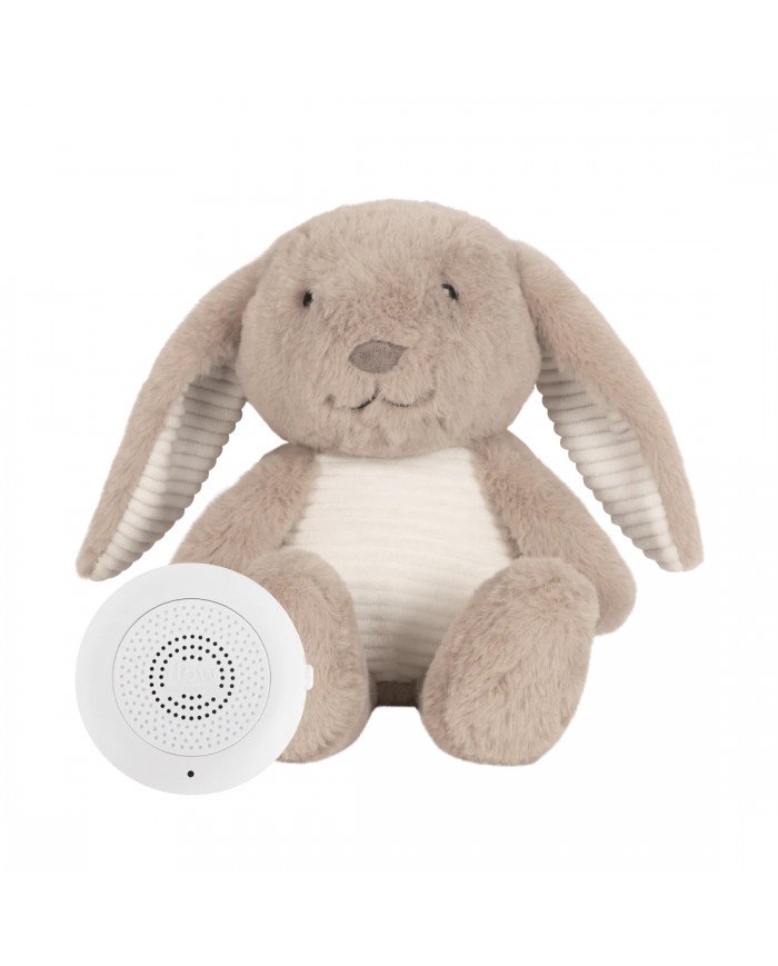 Doudou Battements de Coeur rechargeable - Milo le lapin - Brun