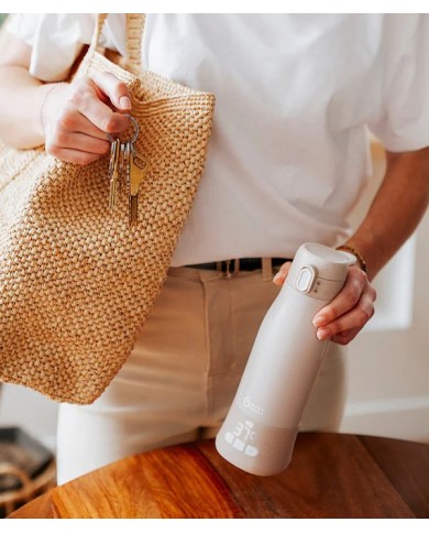 Chauffe-biberon nomade Moov & Feed - Mineral beige