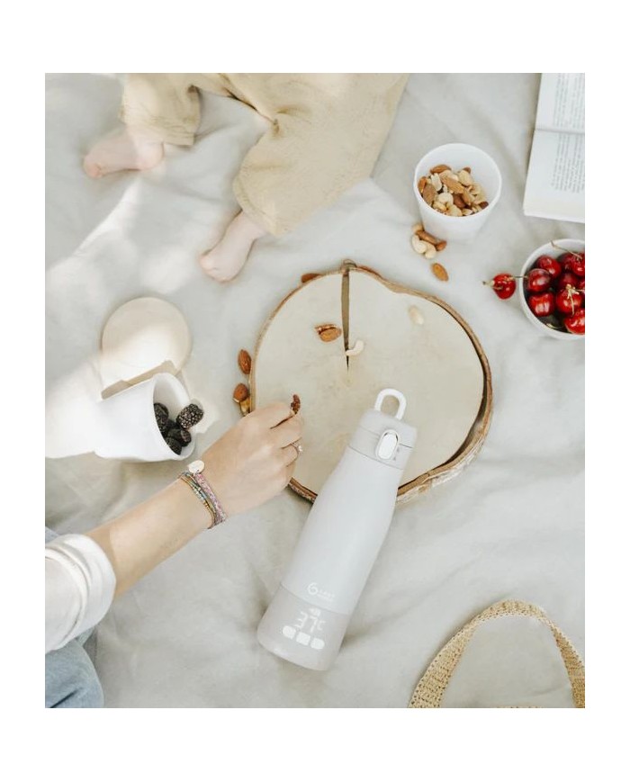 Chauffe-biberon nomade Moov & Feed - Mineral beige