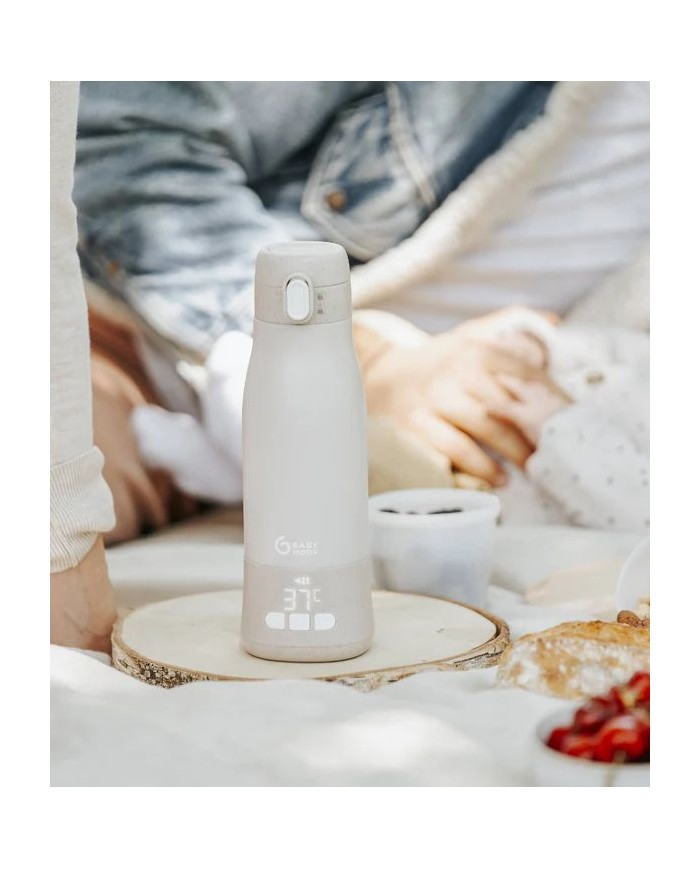 Chauffe-biberon nomade Moov & Feed - Mineral beige