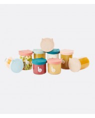 Set de 6 petits pots en verre 250 ml - Coloris mix