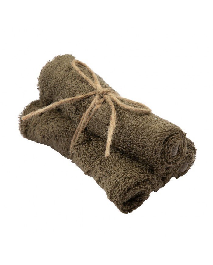 Gants de toilette (3 pieces) - Jungle green