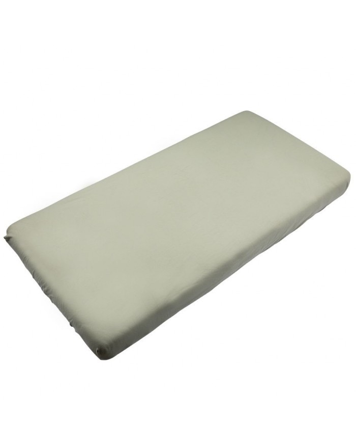 Drap housse 60x120 cm Soft fitted sheet - Whisper green