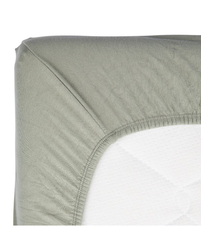Drap housse 60x120 cm Soft fitted sheet - Whisper green