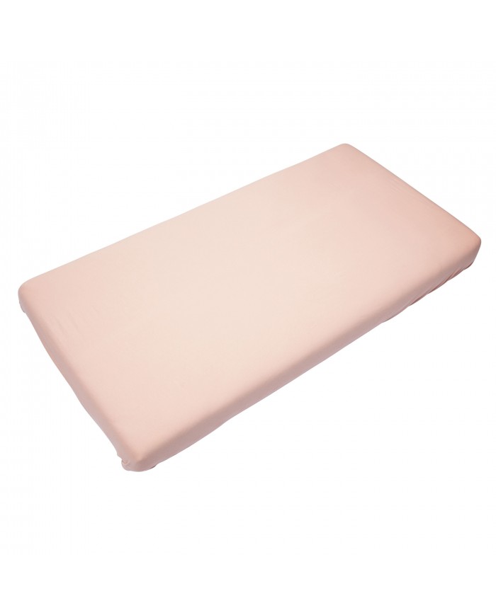 Drap housse 60x120 cm Soft fitted sheet - Misty rose