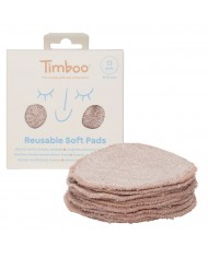 Cotons réutilisables (12 cotons) - Misty rose