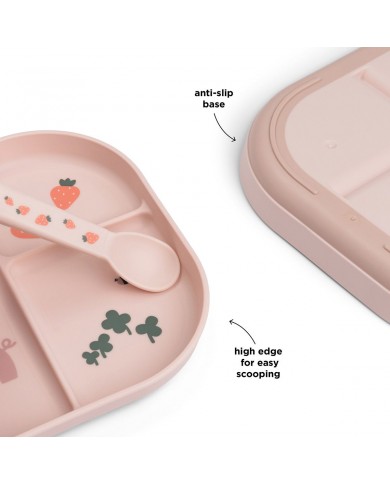 Assiette à compartiments Tiny Farm -  Powder