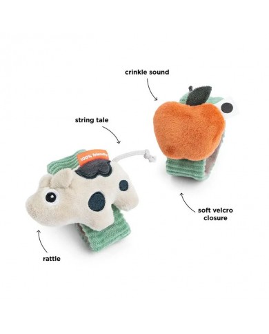 Lot de 2 Bracelet hochet - Dotti - Vert