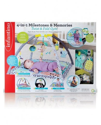 Tapis d'éveil 4 en 1 Milestones & Memories - Twist & fold gym