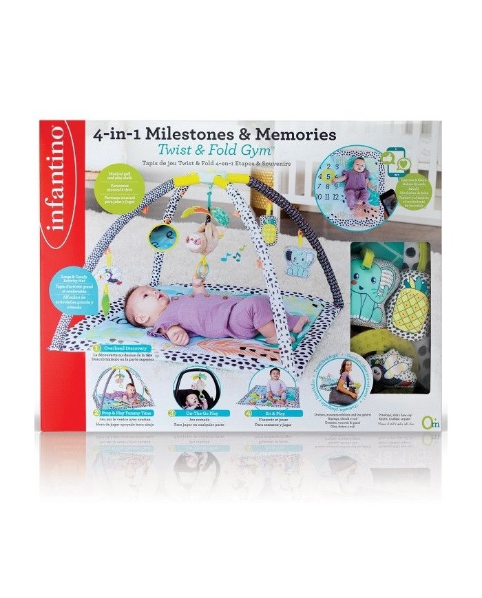 Tapis d'éveil 4 en 1 Milestones & Memories - Twist & fold gym