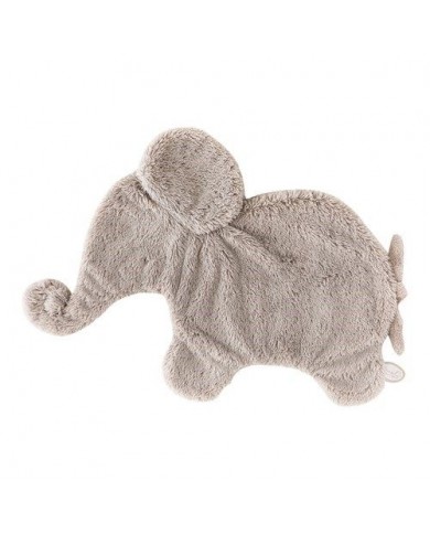 Doudou éléphant Oscar 42 cm - Beige/gris