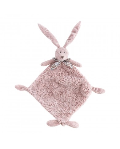 Doudou lapin Flo 32 cm - Liberty rose