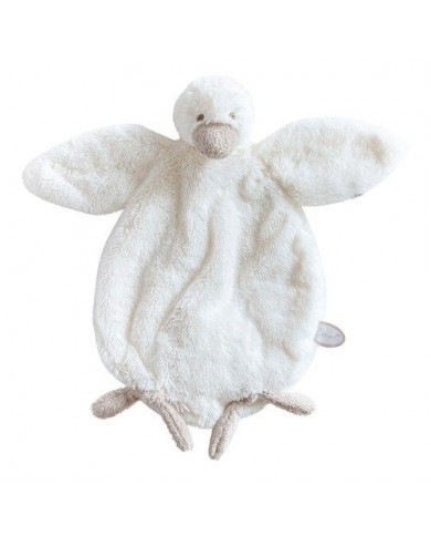 Doudou canard 30 cm Celine - Blanc