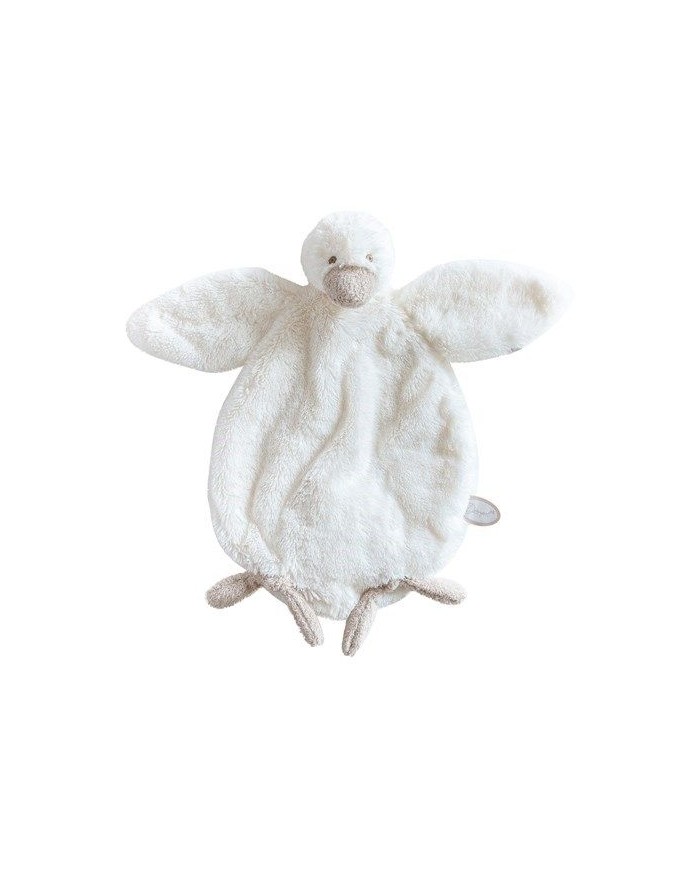 Doudou canard 30 cm Celine - Blanc